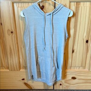 LuLaRoe Light Gray Sleeveless Hoodie